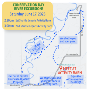 Conservation Day River Excursion Map